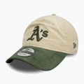 New Era Block Cord 9Twenty Oakland Athletics бейзболна шапка светло бежова 3