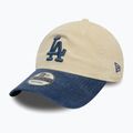 New Era Блок Корд 9Twenty Los Angeles Dodgers бейзболна шапка светло бежово 2