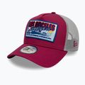 New Era MLB Patch Trucker Los Angeles Dodgers тъмночервена бейзболна шапка 3