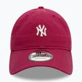 New Era Mini Washed 9Twenty New York Yankees тъмночервена бейзболна шапка 3
