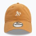 New Era Mini Washed 9Twenty Oakland Athletics тъмно бежова бейзболна шапка 3