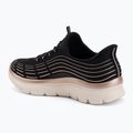 Дамски обувки SKECHERS Summits Plus Soft Luster black/rose gold 3