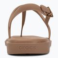 Дамски сандали Crocs Miami Thong Flip milk chocolate 6