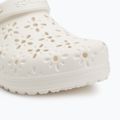 Crocs Classic Floral Cutout Clog chalk джапанки 8