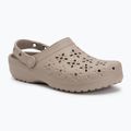 Crocs Classic Floral Cutout Clog джапанки сиво 2