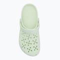 Crocs Classic Floral Cutout Clog джапанки с нефритена окраска 6