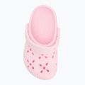 Crocs Classic Floral Cutout Clog Kids Toddler джапанки розово мляко 6