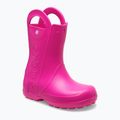Детски гумени ботуши Crocs Handle It Rain Boot Kids pink crush
