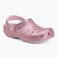 Детски чехли Crocs Classic Chunky Glitter pink milk 2
