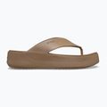 Дамски джапанки Crocs Gateway Platform milk chocolate 2