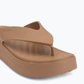 Дамски джапанки Crocs Gateway Platform milk chocolate 7