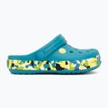 Детски чехли Crocs Crockband Glow Confetti Band turbo teal/multi 3