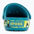 Детски чехли Crocs Crockband Glow Confetti Band turbo teal/multi 7