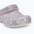 Детски чехли Crocs Classic Fantasy Glitter white 8