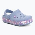 Детски чехли Crocs Crockband Glow Confetti Band blue haze/multi 2
