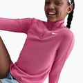 Детска блуза с дълъг ръкав за тренировка Nike Dri-Fit 1/4 Zip sweet beet/white 6