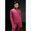 Детска блуза с дълъг ръкав за тренировка Nike Dri-Fit 1/4 Zip sweet beet/white 11