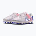 Детски футболни обувки Nike United Tiempo Legend 10 Academy Jr FG/MG vast grey/racer blue 3
