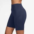 Дамски шорти Nike One High Waisted 8" Biker midnight navy 3