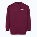 Детски суитшърт Nike Sportswear Club Fleece burgundy/white