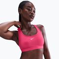 Спортен сутиен Nike Swoosh Light Support rush pink/white
