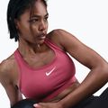 Спортен сутиен Nike Swoosh Medium Support сладко цвекло/бял 5