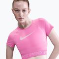 Дамски топ за тренировка Nike Pro Dri-Fit Graphic Cropped playful pink/pink foam/white 4