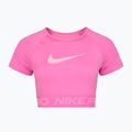 Дамски топ за тренировка Nike Pro Dri-Fit Graphic Cropped playful pink/pink foam/white 7