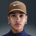 Nike Dri-FIT Club бейзболна шапка мъх кафяво/бяло 5