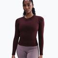 Дамска блуза с дълъг ръкав Nike One Fitted Dri-Fit burgundy crush/white