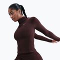 Дамски суитшърт за тренировка Nike One Fitted Dri-Fit Full-Zip burgundy crush/white 4