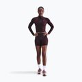 Дамска блуза с дълъг ръкав Nike One Fitted Dri-Fit 1/4 Zip Mid Layer burgundy crush/white 2