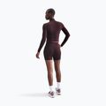 Дамска блуза с дълъг ръкав Nike One Fitted Dri-Fit 1/4 Zip Mid Layer burgundy crush/white 3