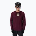 Мъжка велосипедна блуза с дълъг ръкав Fox Racing Ranger Fox Head LS dark maroon