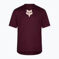 Мъжка тениска за колоездене Fox Racing Ranger Fox Head SS dark maroon 5