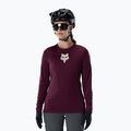 Дамска велосипедна блуза с дълъг ръкав Fox Racing Ranger Fox Head LS dark maroon
