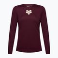 Дамска велосипедна блуза с дълъг ръкав Fox Racing Ranger Fox Head LS dark maroon 5