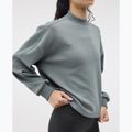 Дамски суитшърт за бягане HOKA Kaitoro Knit Crew slate blue 4