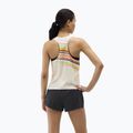 Дамска тениска за бягане HOKA Race Day Singlet alabaster flare 3