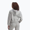 Дамски суичър Under Armour Rival Fleece Piped HZ Hoodie мод сив светъл меланж/бял 2