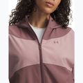 Дамско яке Under Armour Rival Woven Hoody maroon mist tourmaline pink/maroon mist 3