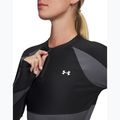 Дамска блуза с дълъг ръкав за тренировка Under Armour HeatGear Rib 1/4 Zip black/castlerock/white 3