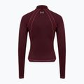 Мъжка тениска Under Armour ColdGear Textured 1/2 Zip, dark burgundy/fuchsia twilight/metallic silver 2