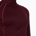 Мъжка тениска Under Armour ColdGear Textured 1/2 Zip, dark burgundy/fuchsia twilight/metallic silver 3