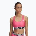Спортен сутиен Under Armour HG Authentics Mid Branded super pink/white