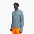 Мъжки суитшърт за бягане Under Armour Launch 1/4 Zip jasper blue/reflective