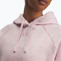 Дамски суитшърт Under Armour Rival Fleece Hoodie prime pink light heather/prime pink 3