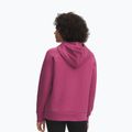 Дамски суитшърт Under Armour Rival Feelce Shimmer Hoody fuchsia dusk/irisdescent 2