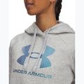 Дамски суитшърт Under Armour Rival Feelce Shimmer Hoody mod grey light heather/iridescent 3