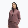 Дамски суитшърт за тренировка Under Armour Unstoppable Fleece HZ maroon mist/black
